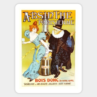 Retro poster - pub - vintage - Parisian absinthe - Sticker